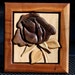 Black Walnut Intarsia Rose