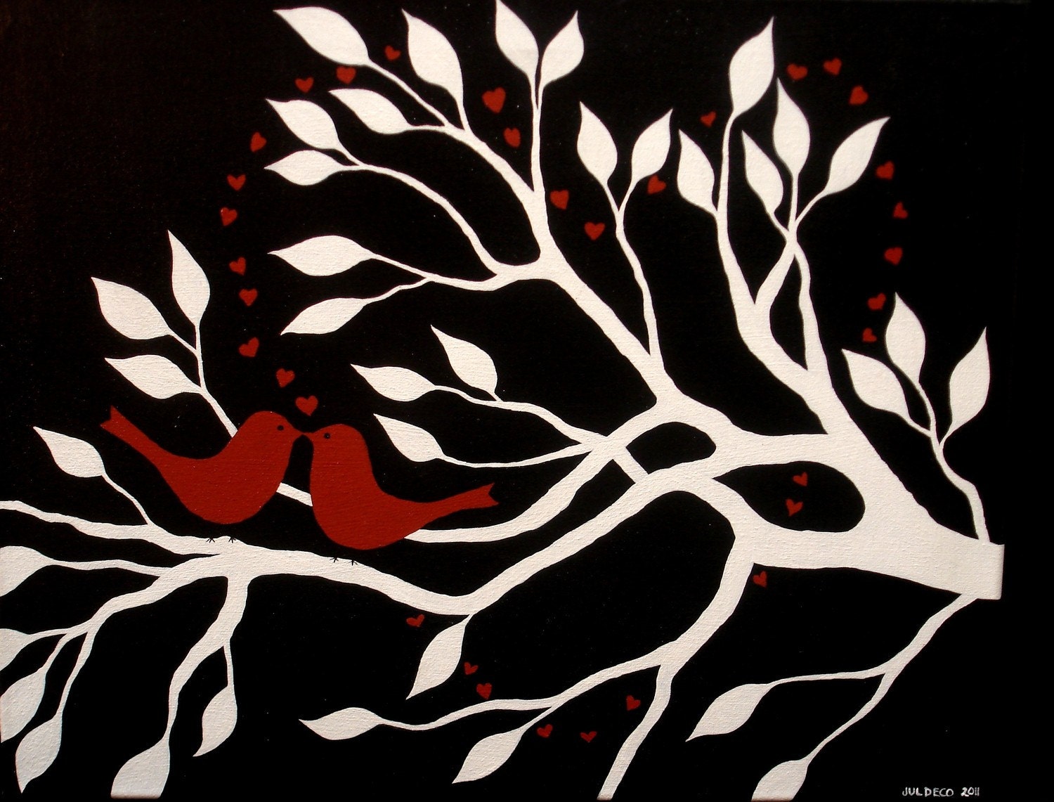 Red And Black Paintings Janefargo Black Tree Painting Janefargo