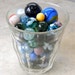 81 Vintage Glass Marbles Beautiful Multicolored 3 Different Sizes