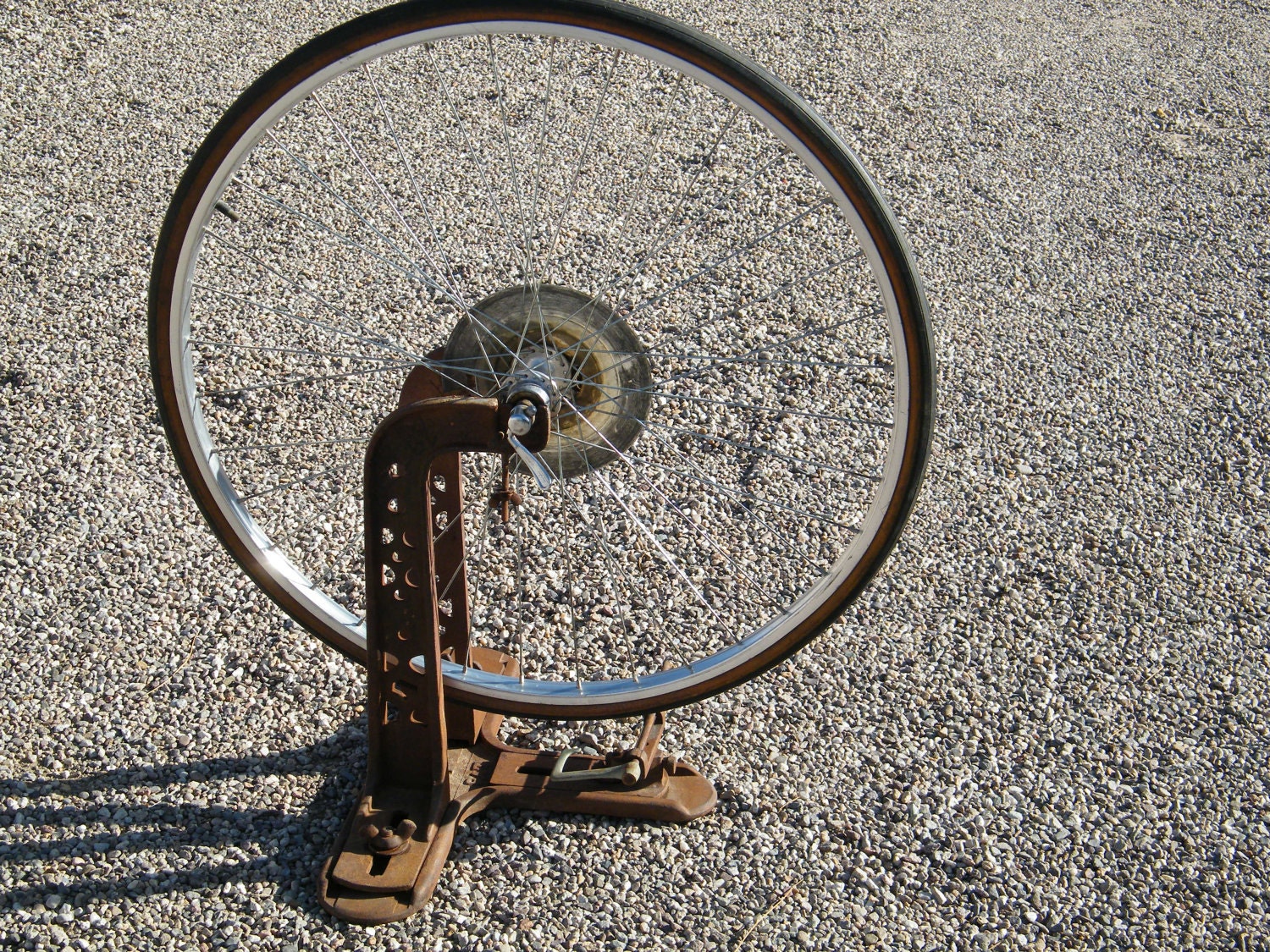 On Hold for Steve Antique Cast Iron Wheel Truing Stand