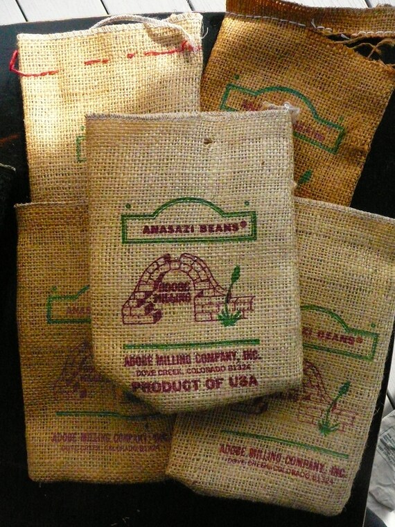8 Burlap Coffee Bean Sack/Coffee Bean Bag/Supply by Happiness2day
