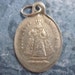 Holy Infant of Prague Antique Religious Medal Pendant on 18" sterling silver rolo chain