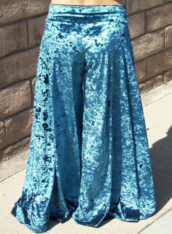 turquoise palazzo pants