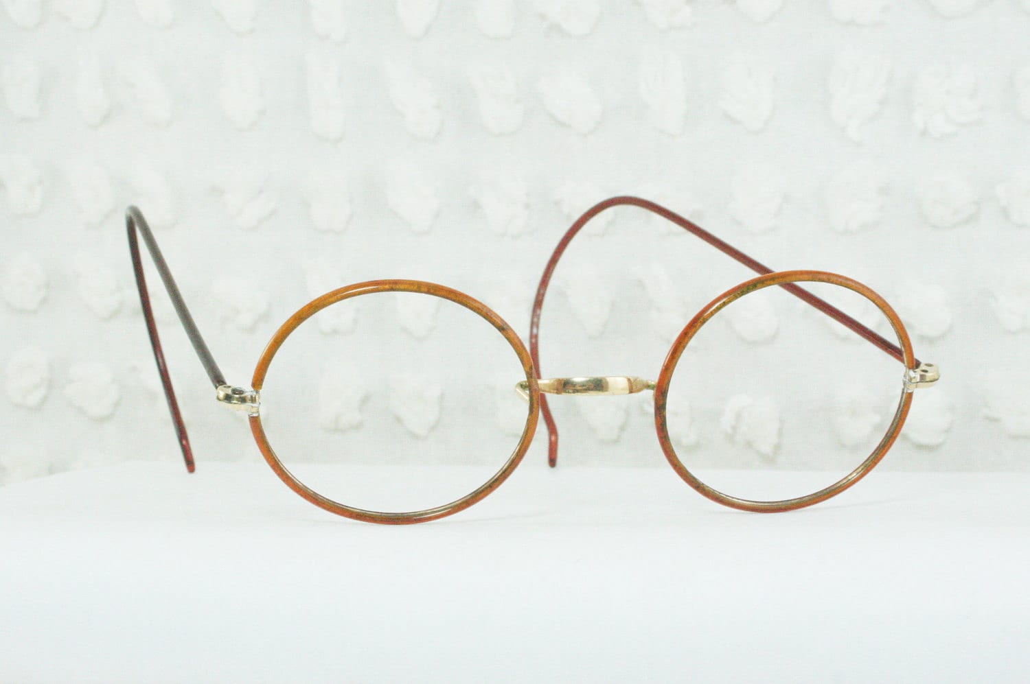 30s Eyeglasses 1930s Round Glasses Celluloid Covered By Diaeyewear