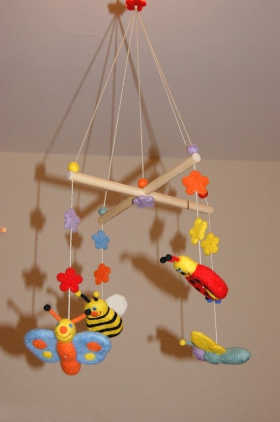 Felt mobile baby mobile cot mobile natural baby toys