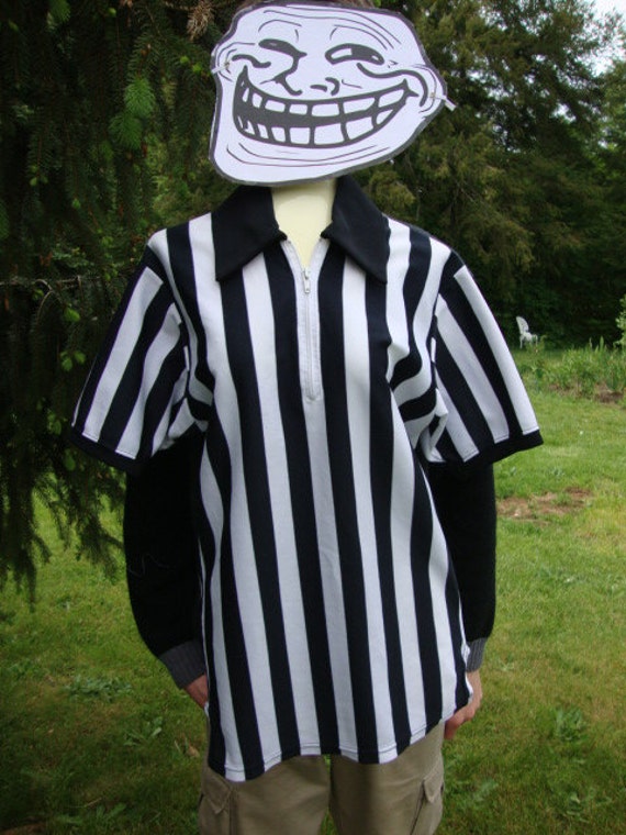 Striped Referee Shirt:  Get Your Whistle Handy