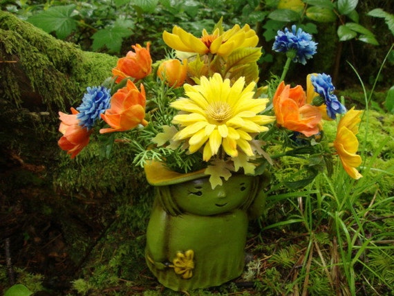 I Love the Flower Child: Ceramic Vase