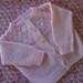 Handknitted Baby Sweater: Pretty, Pink, Vintage