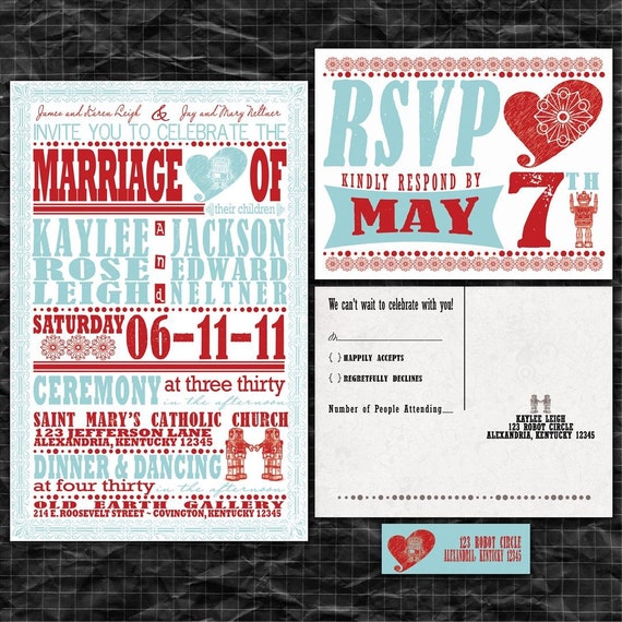 Robot Wedding Invitations 5