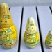 Vintage Wooden Easter Bunny Martyoshka Nesting Dolls