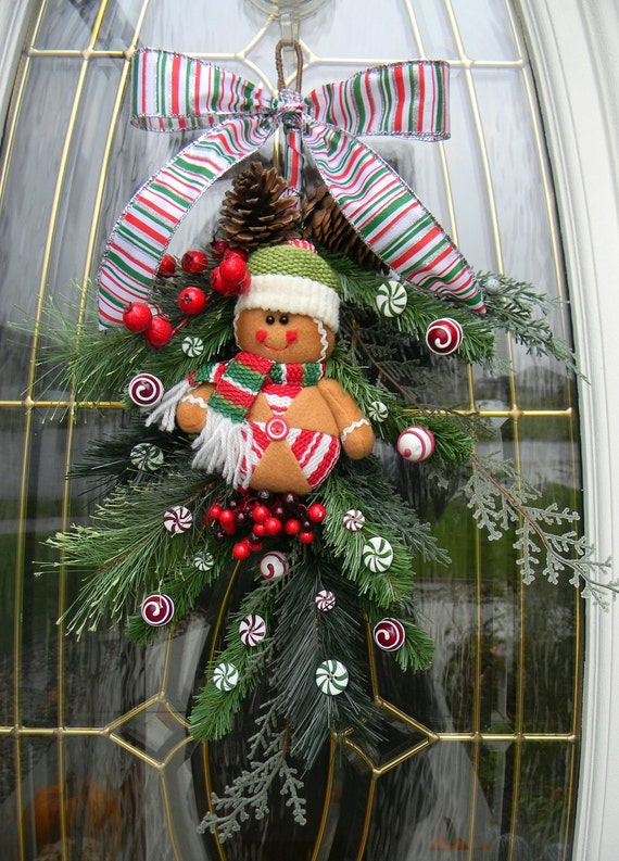 christmas door teardrop swag decor cute as by christmas door teardrop swag decor cute as by