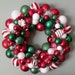 2 Reserved-Heather--SPEARMINT PEPPERMINT CHRISTMAS Ornament Wreath