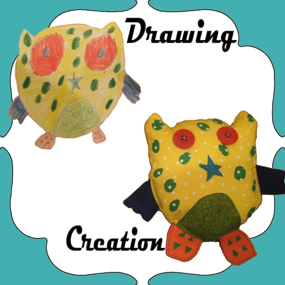 make your own stuffed animal from drawing