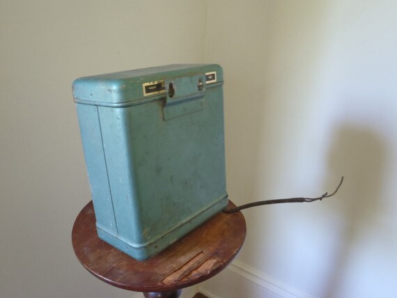 Aqua Blue 1950s Antique Sears Electric Fence Charger