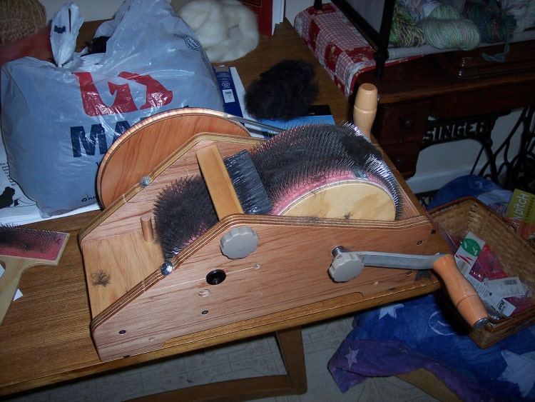 Ashford Wild Drum Carder US ONLY by SimplyHandspunYarn on Etsy