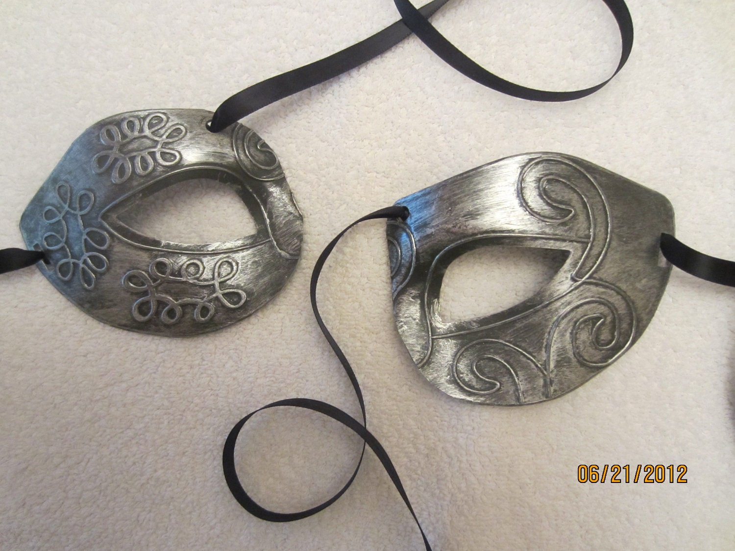 Silver One Eye Mask