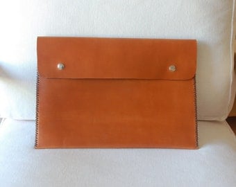 13 inch MacBook Pro sleeve, MacBook Pro 13 case, 13 inch MacBook Pro case, MacBook Pro 13 sleeve - brown leather