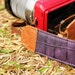 Crocodile purple camera strap