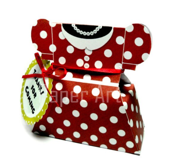 INSTANT DOWNLOAD - Minnie Inspired Digital Favor Box for Printable Il_570xn