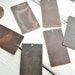 Vintaj BRASS 18 x 32mm Altered Blank Rectangle - Pack of 6 - Metal Stamping Blank for Hand Stamped Jewelry