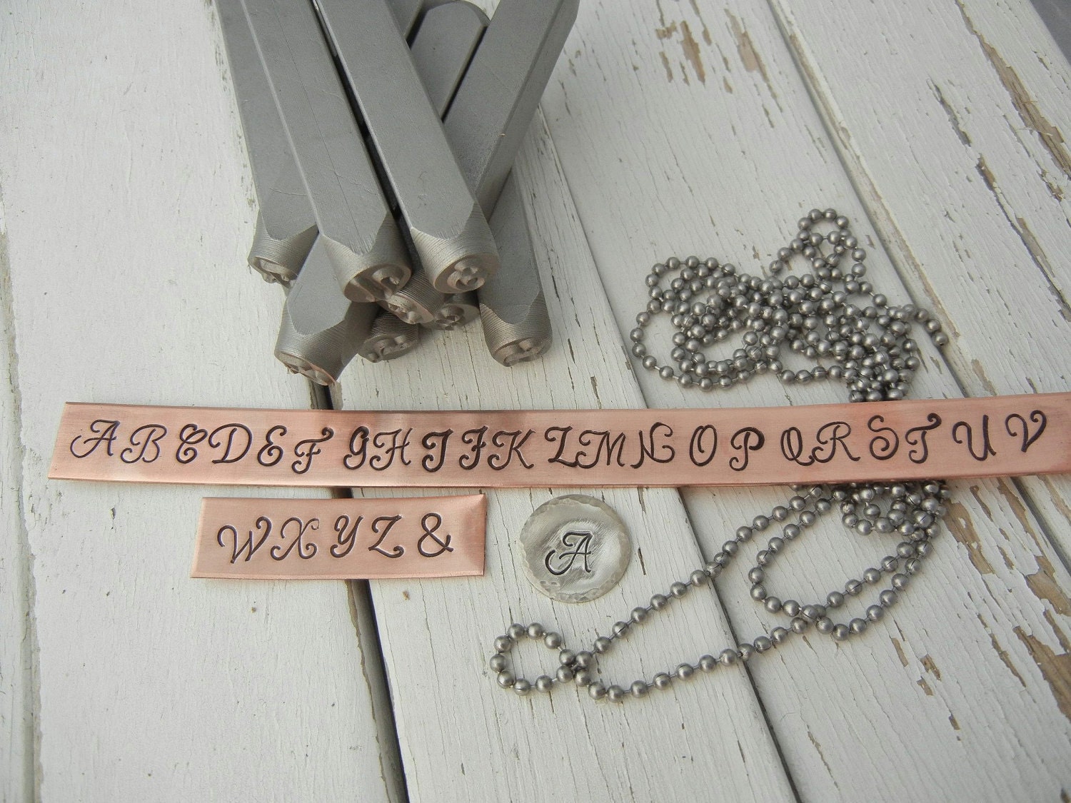6mm UPPERCASE MONOGRAM Font Letter Punch Set Alphabet Stamps