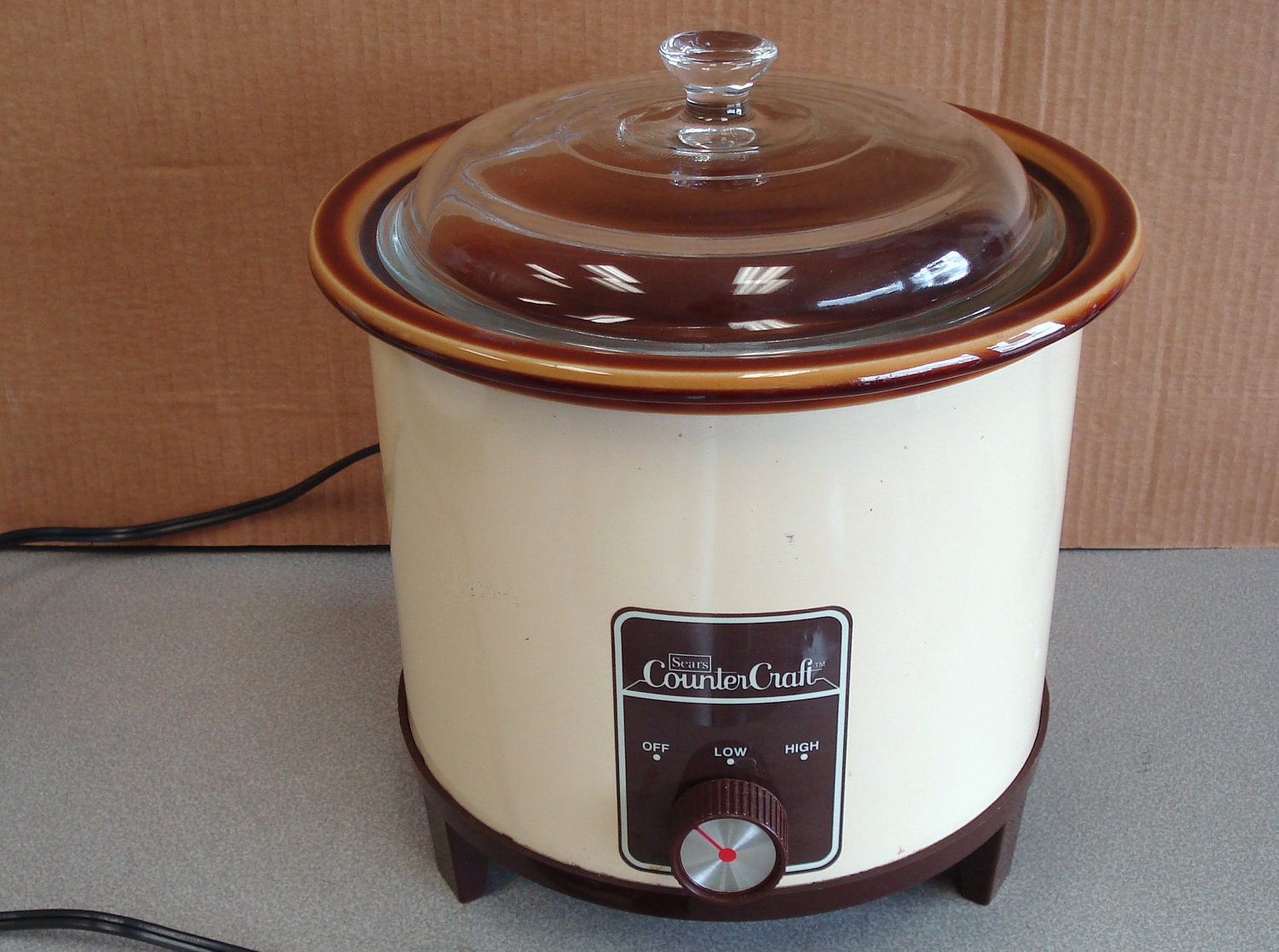 SEARS COUNTER CRAFT 3 Qts Crock Pot Slow Cooker.