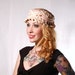Vintage Pink Berry and Ribbon Applique Hat