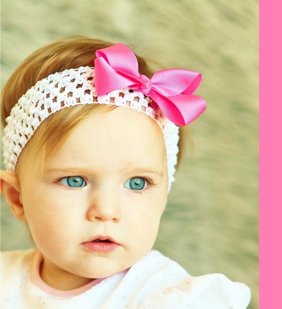 Items similar to baby bow/ baby hair bow/ toddler boutique hair bow