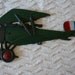 Airplane Wall Decor: WWI French Fighter Ace and Bi-plane--cast metal