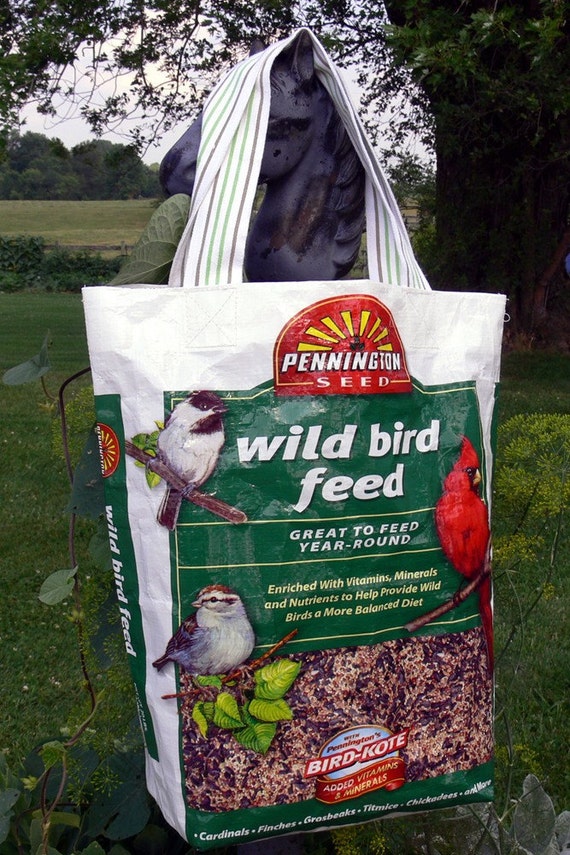 RESERVE for Raquel Recycled Bird Seed Tote Bag by BlueberryHillC