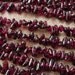 Smooth Garnet Teardrops Side Drilled - Full Strand