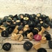 70 Vintage Green, Cream and Black Typewriter Keys