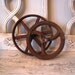 Pair of Vintage Cast Iron Wheels
