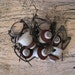 6 Vintage Porcelain Bottle Stoppers - French Bale