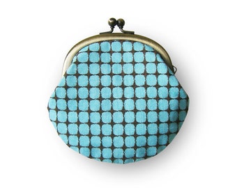 Metal frame coin purse // Square Pattern