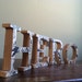 HERO Wood Letters with Upcycled French Fantome Comic in Black and White