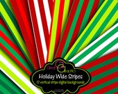 Christmas Background Holiday Digital Paper Christmas Stripe Printable Invitation Paper Christmas Photo Card Paper - Instant Download Il_170x135