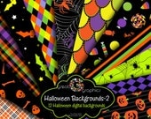Halloween Digital Paper Printable Halloween Party Paper Halloween Candy Bat Jack o Lantern Pumpkin Invitation Paper - Instant Download Il_170x135