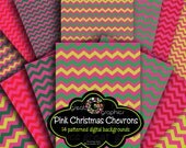 Christmas Chevron Digital Paper Printable Chevron Pattern Paper Holiday Paper Digital Chevron Invitation Paper - Instant Download Il_170x135