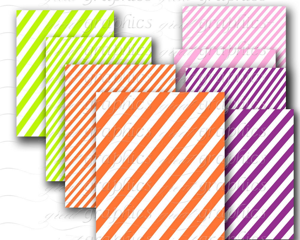 Diagonal Stripe Paper Digital Paper Striped Paper Background