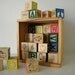 ABC wood blocks in dovetail box