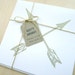Vintage Arrows Folded Note Cards with Envelopes - Set of 2