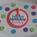 Happy Birthday Topper and Polka Dots Perfect for a Smash Cake or Birthday Cake