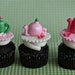 Fondant Tea Pot and Flower Toppers for Decorating Cupcakes or Cookies for Your Tea Party