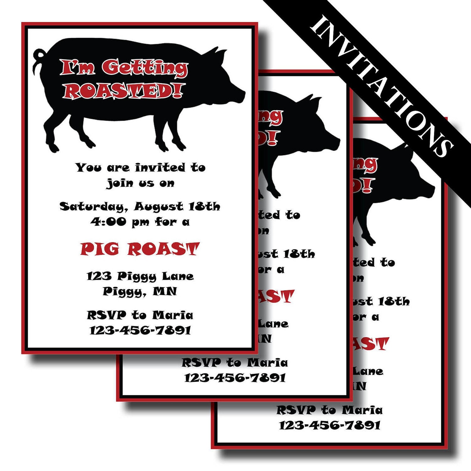Pig Roast Invitation Ideas 2