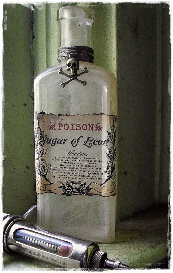 Sugar of Lead Antique Medical Bottle