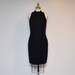 reserved for choo...Vintage Black velvet shift dress with sheer back size 10