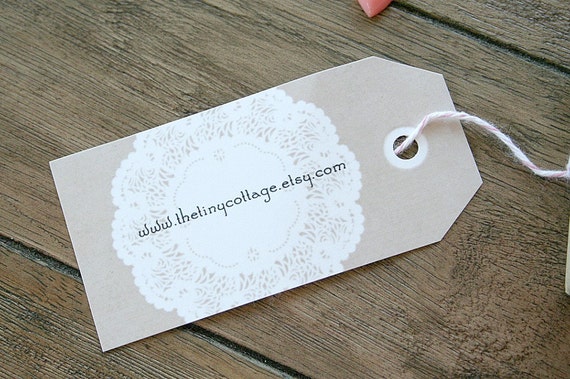 Items similar to Printable Custom Lace Tag on Etsy