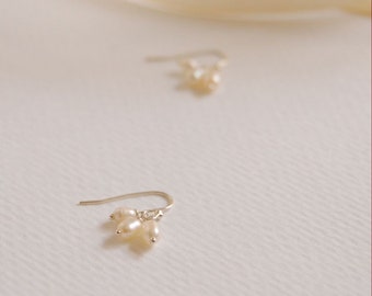 Pearl Earrings, Pearl Jewelry, Bridal Pearl Earrings, Sterling Silver Earrings, Bridal Earrings, Wedding Jewelry, Bridesmaids Jewelry