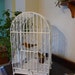 Vintage Iron Antique Bird Cage, Very Shabby with HEART shaped Bird Roost.
